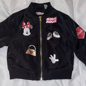 H&M Disney girls Minnie Mouse jacket size US 1 1/2-2y